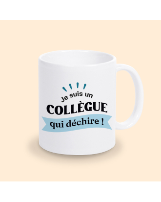 mug collègue qui déchire