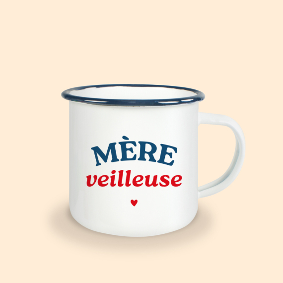 mug émaillé mère veilleuse