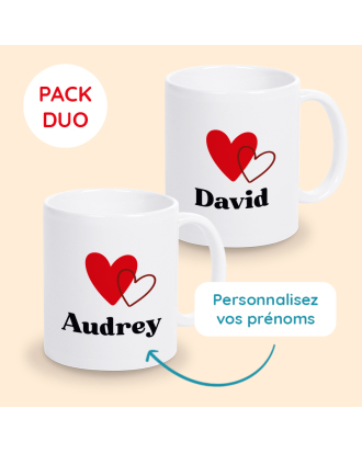 mug coeur personnalisé