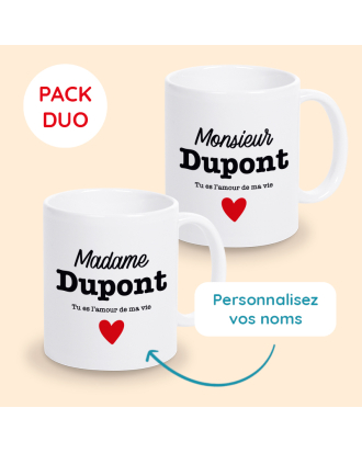 mugs saint valentin personnalisés