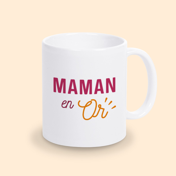 mug maman en or