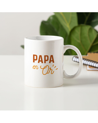 mug cadeau papa en or