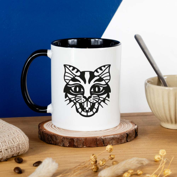 mug cadeau chat noir