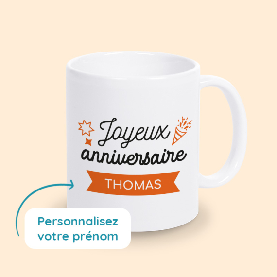 tasse personnalisée anniversaire