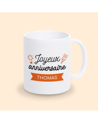 tasse personnalisable anniversaire