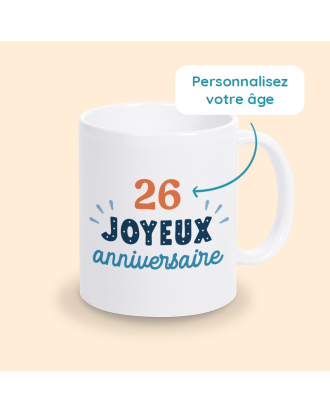 mug personnalisé anniversaire