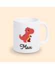 mug dinosaure rouge