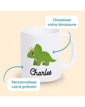 mug dinosaure personnalisé
