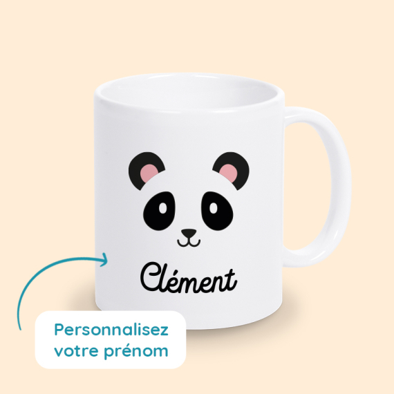 mug panda personnalisé