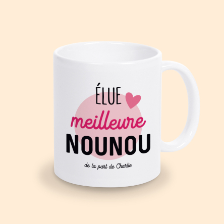 mug personnalisable nounou