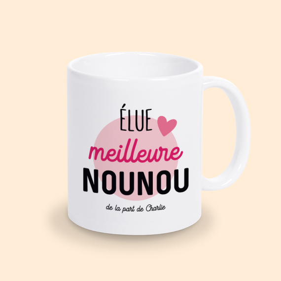 mug personnalisable nounou