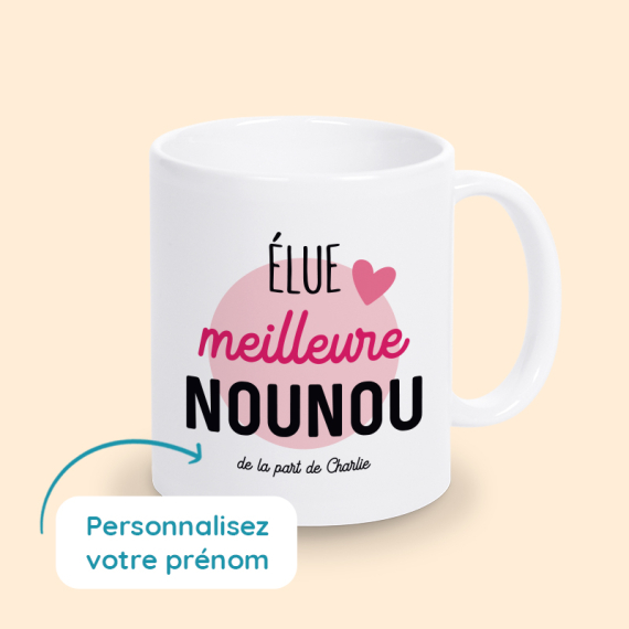 mug personnalisé nounou
