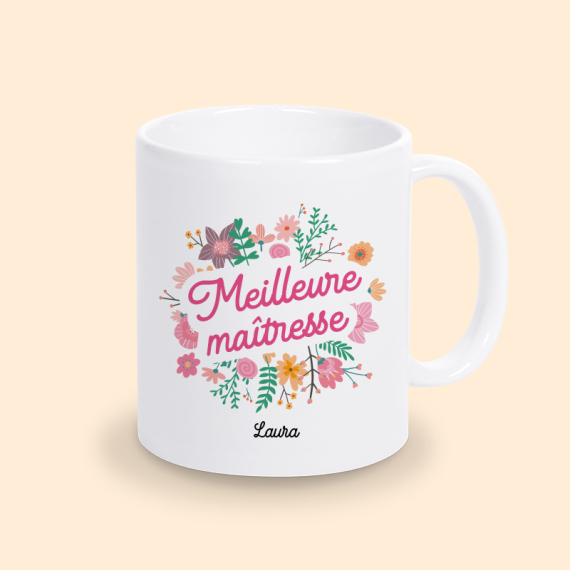mug personnalisable maitresse