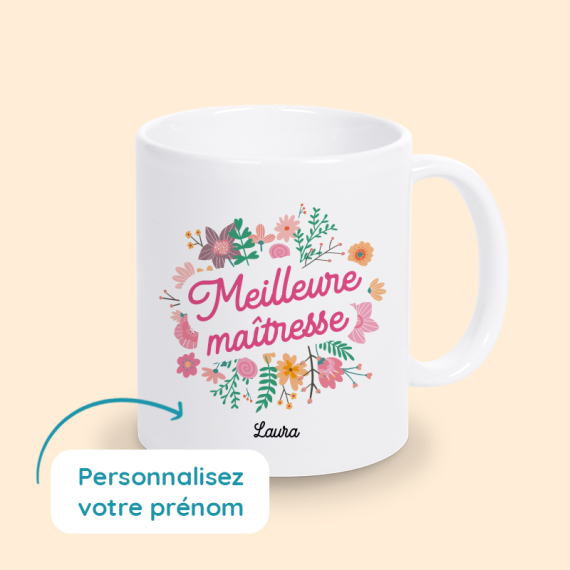 mug personnalisé maitresse