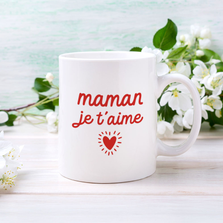 mug cadeau maman je t'aime