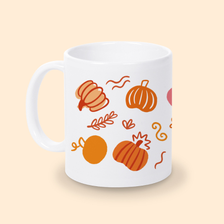 mug citrouille céramique