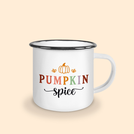 mug émaillé pumpkin spice