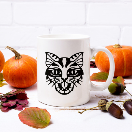mug chat noir halloween