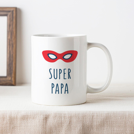 mug cadeau super papa
