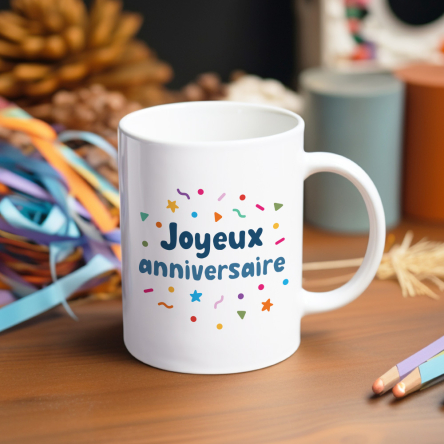 mug cadeau joyeux anniversaire