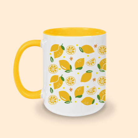 tasse motif citron