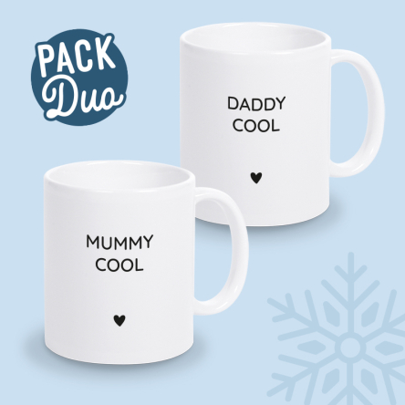 mug duo mummy daddy cool