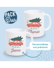 mug duo sapin personnalisé