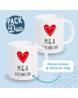 mug duo couple personnalisé