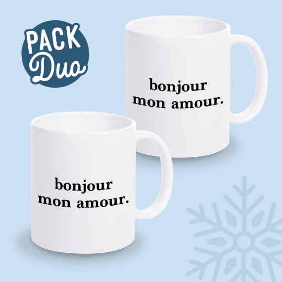 mugs bonjour mon amour