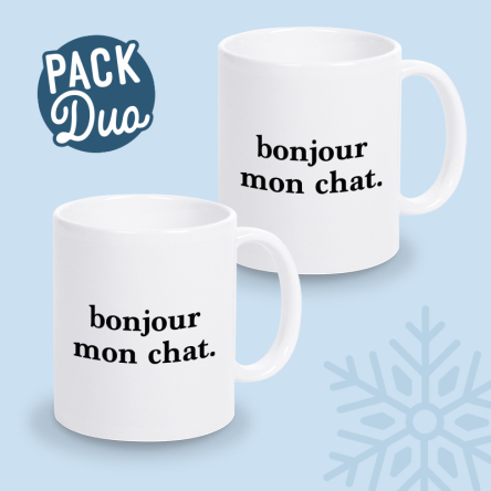 mug bonjour mon chat