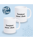 mug bonjour mon chat