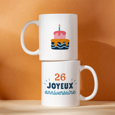 Tasse personnalisable anniversaire