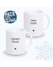 mug duo papa ours et maman poule