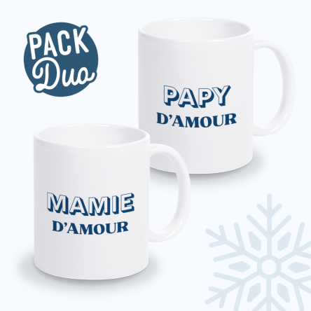 mug duo mamie papy d'amour
