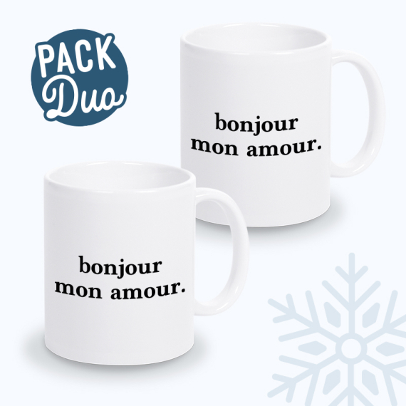 mugs bonjour mon amour