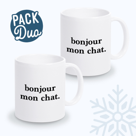 mug bonjour mon chat