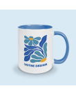 mug bleu personnalisable