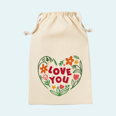 Pochon Emballage Cadeau Love You