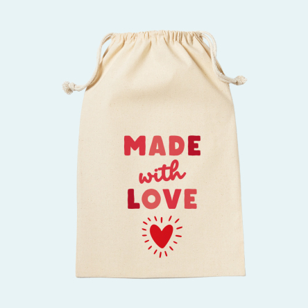 Pochon Emballage Cadeau Made with Love