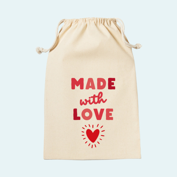 Pochon Emballage Cadeau Made with Love
