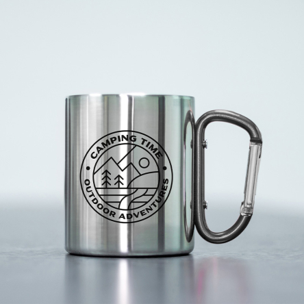 tasse inox camping mockup