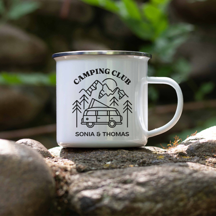 mockup tasse camping personnalisée