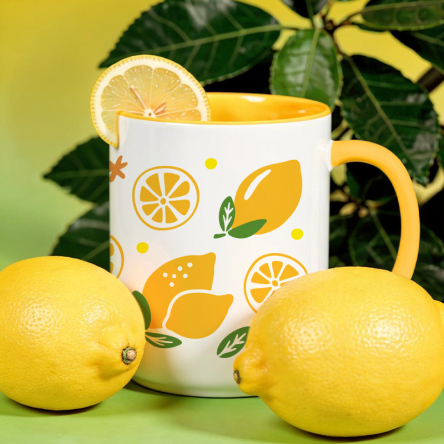 tasse citron visuel