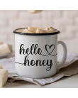 tasse émaillée hello honey mockup