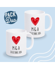 mug duo couple personnalisé
