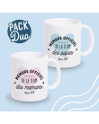 mug duo personnalisé maman papa