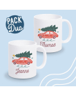 mug duo sapin personnalisé