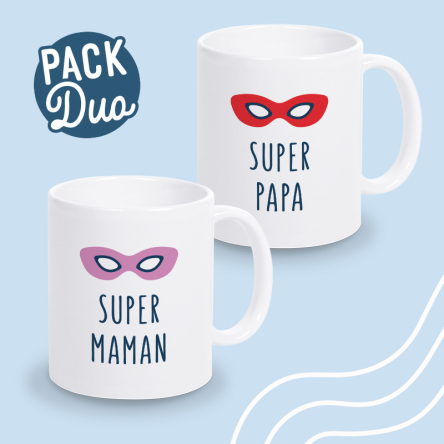 mug duo super maman papa