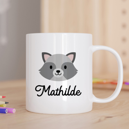 mug raton laveur personnalisé