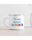 mug émaillé tu vas devenir papa